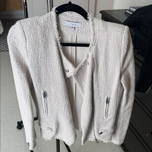 IRO Frayed Edge white Jacket